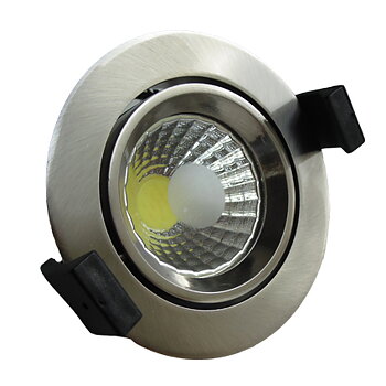 8W LED COB DOWNLIGHT Rund för INOX