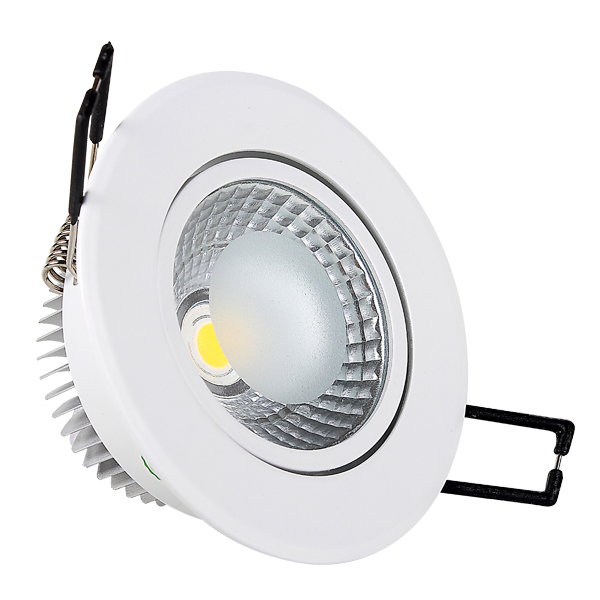 5W LED COB DOWNLIGHT Rund, Vridbar