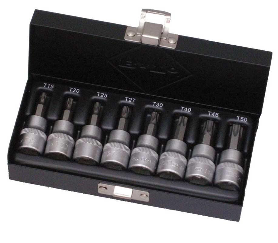 BATO Stifthylssats 3/8 tum Torx. 8 delar.