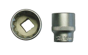 BATO Hyls kort 3/8 tum x 7mm. SplineLock.