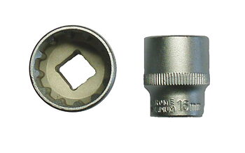 BATO Hyls kort 3/8 tum x 19mm. SplineLock.