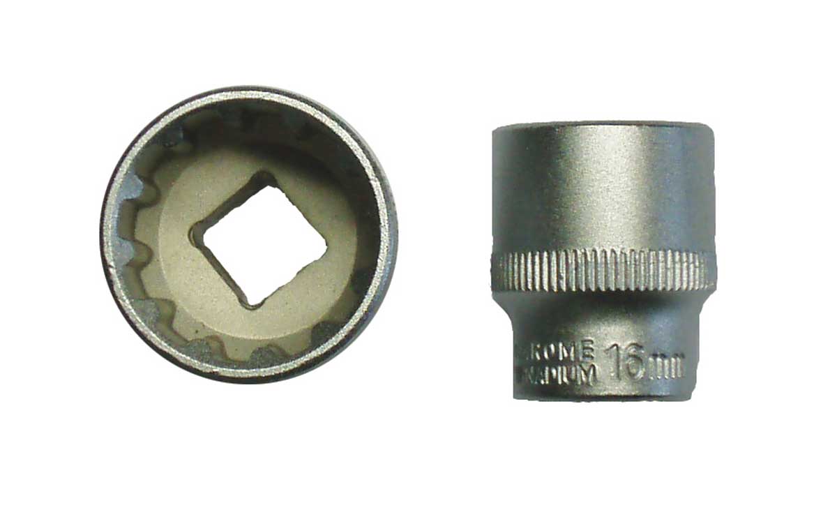 BATO Hyls kort 3/8 tum x 21mm. SplineLock.