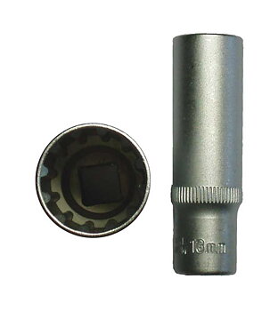 BATO Hyls lång 3/8 tum x 13mm. SplineLock.