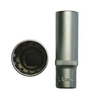 BATO Hyls lång 3/8 tum x 19mm. SplineLock.