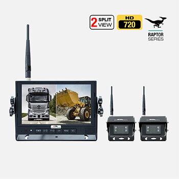 RAPTOR HX72 - Trådlös Backkamera i HD för lastbil  yrkesfordon | Supravision Raptor | Vidvinkel 45-170º
