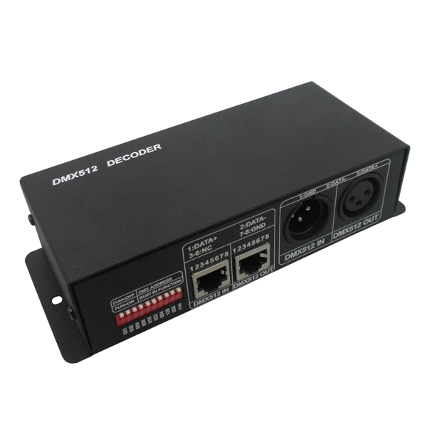 DMX512 DECODER 12A DC12V-DC24V