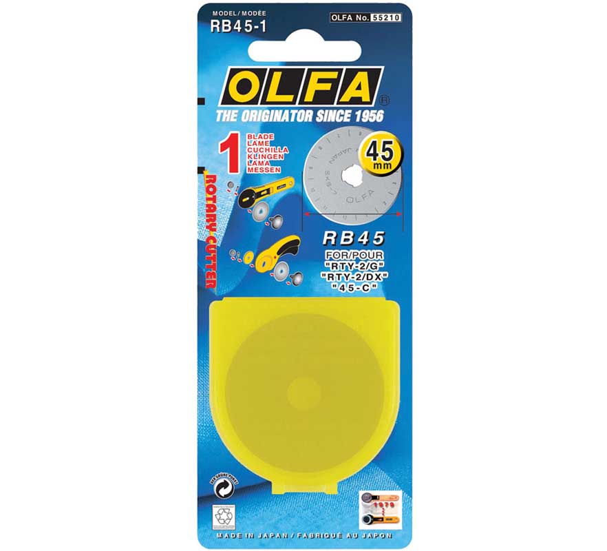 BATO Olfa knivblad rulla 45mm. RB45-1 - 6 st/förpackning