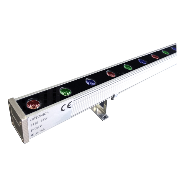 18W/24V LED WALL WASHER RGB 1M för IP65 EPISTAR