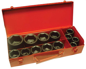 Krafthylssats 3/4" Kort  21-50 mm 13 delar 6kt