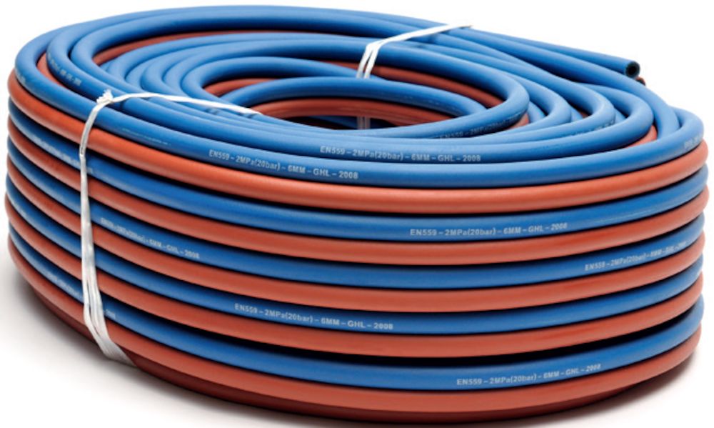 RIMAC - Tvillingslang 10 mm - Oxygen/Acetylen