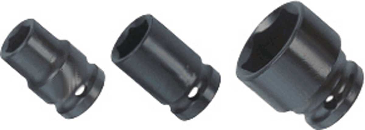 BATO Krafthylsa kort 1 tum x 23mm. 6kt.