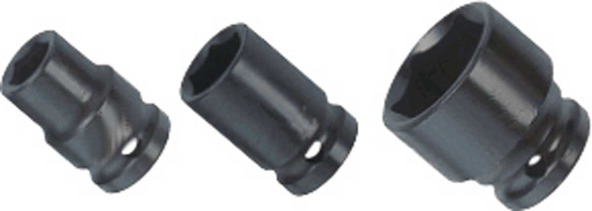 BATO Krafthylsa kort 1 tum x 27mm. 6kt.