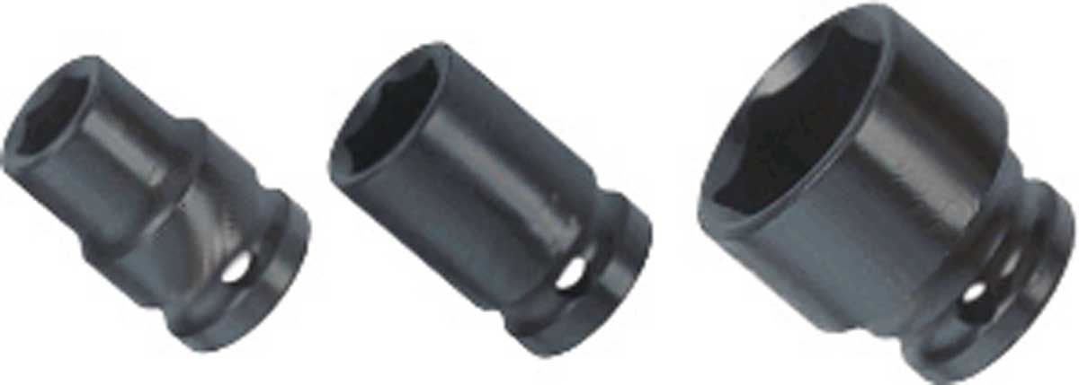 BATO Krafthylsa kort 1 tum x 33mm. 6kt.