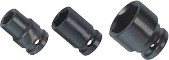 BATO Krafthylsa kort 1 tum x 33mm. 6kt.