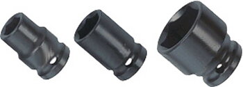 BATO Krafthylsa kort 1 tum x 38mm. 6kt.