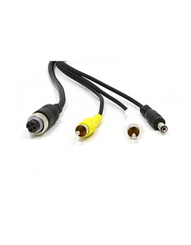 Adapterkabel för Backkamera -Hona  4pin till separat ljud, bild och ström
