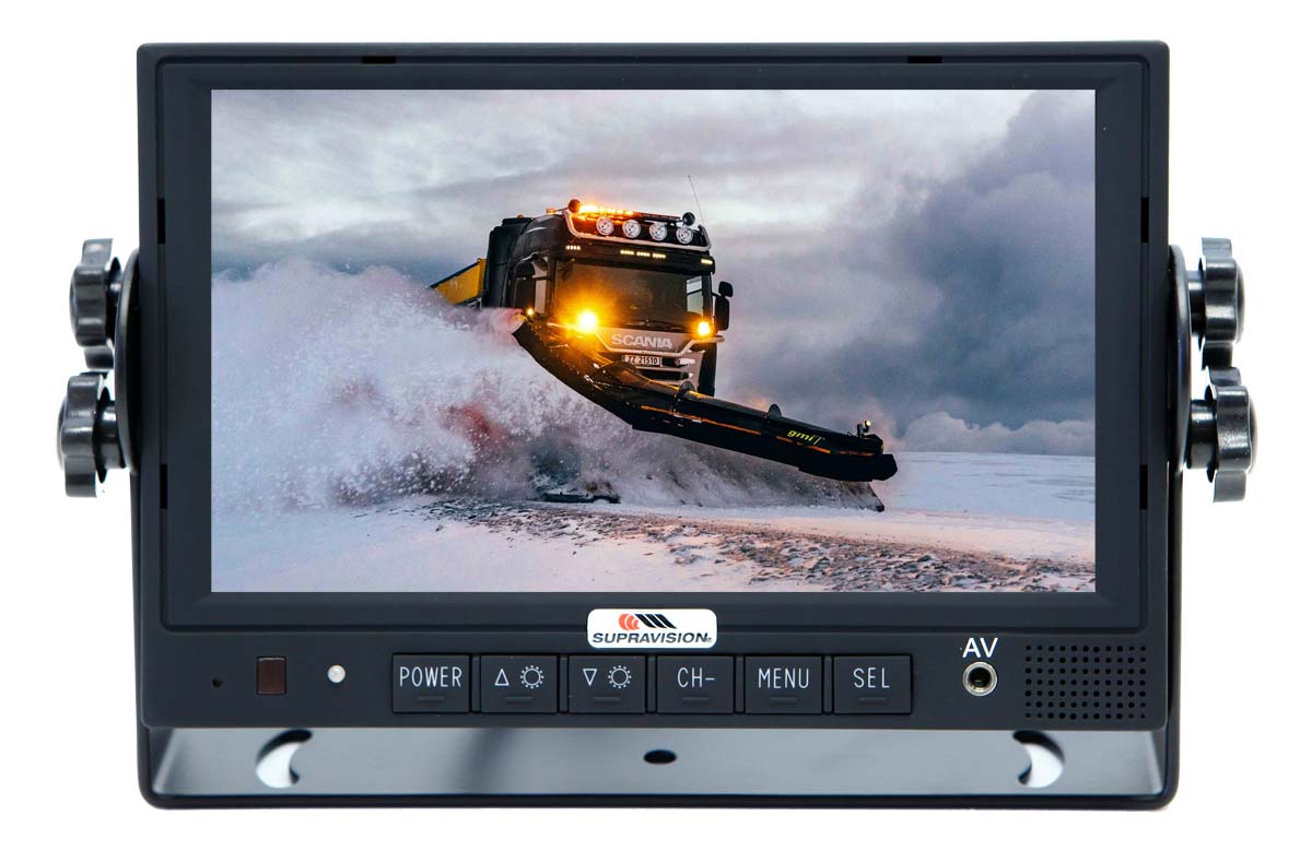 Supravision Paket - C72E - 7 tum Backkamera Paket med två kameror med mörkersyn, värmare, ljud - 2