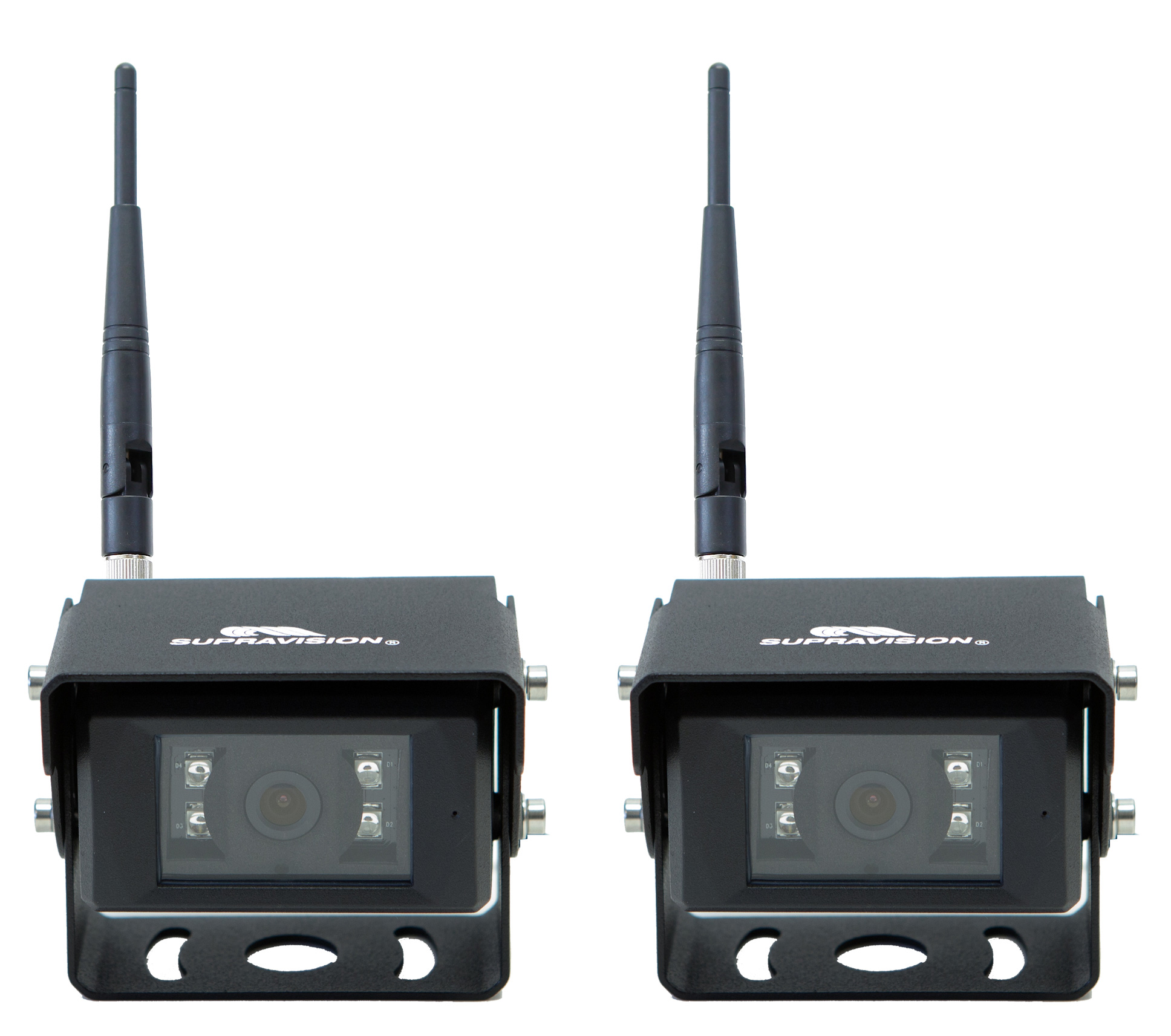 Supravision Trådlös Backkamera Paket 7 tum - X72DS - Dubbel Visning - Med Värme Ljud Mörkersyn Digital Antenn med 7 tums LCD monitor - 5