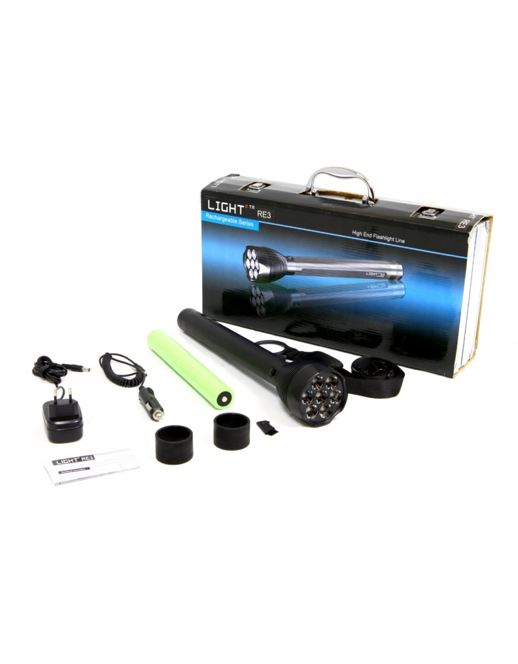 1600 Lumen LED Sökar ficklampa - Eftersökslampa - LIGHT RE3 - LED Ficklampa Laddningsbar med hög ljusstyrka - 6
