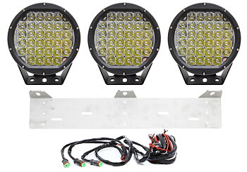 Extraljuspaket - 3 x THOOR FIRESTORM - 160W LED Extraljus - Med vinkelfäste och reläsats ** FRI FRAKT **