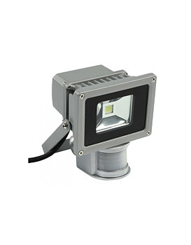 LED Strålkastare 10W 220V  - med Rörelsevakt/sensor - Vattentät Utomhuslampa OPTONICA