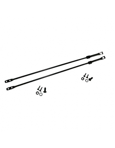 Extraljusstag - RUNDA, SVARTA, 2-PACK