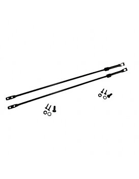 Extraljusstag - RUNDA, SVARTA, 2-PACK