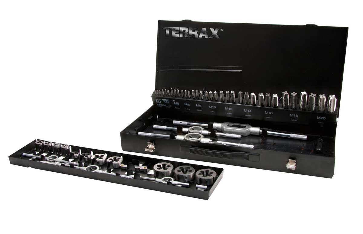 TERRAX - Gängsats M3-M20, 54 delar