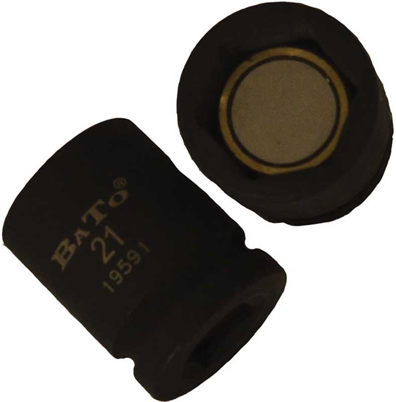 BATO Krafthylsa kort magnet 1/2 tum x 19mm. 6kt.