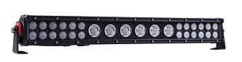 132W - HYBRID - LED Ljusramp med Hel och Halv Spot Flood Combo för Bil och Arbetsfordon