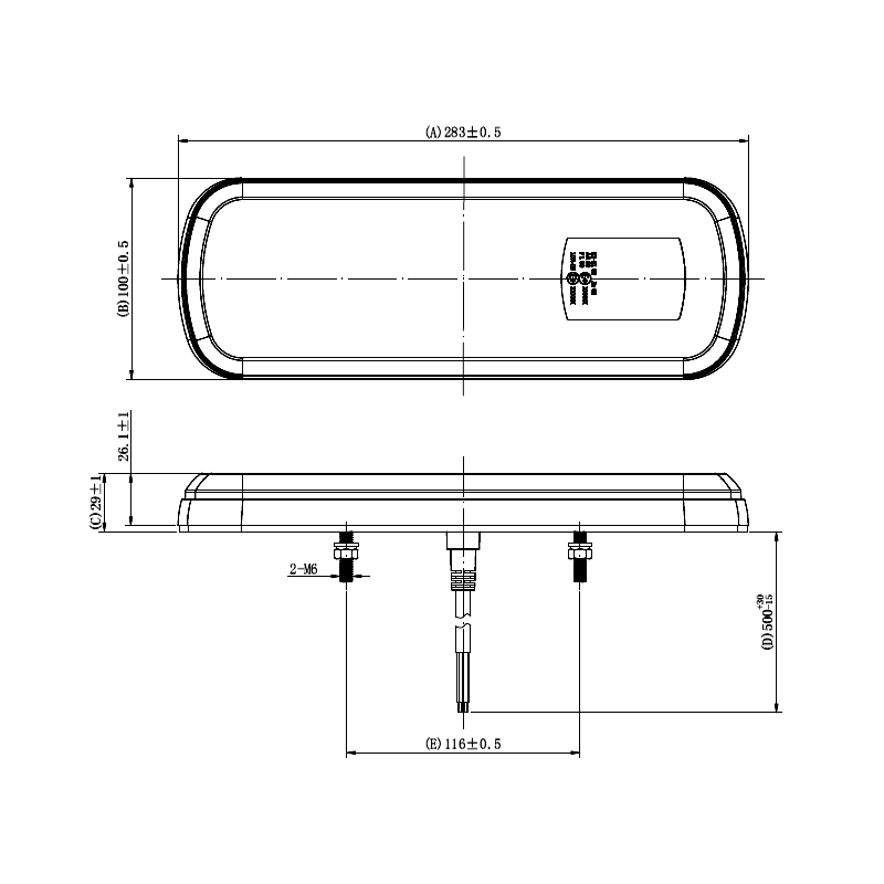 Kombinationsbaklykta med dynamisk blinkers - LED - Höger/Vänster 12/24v - 2