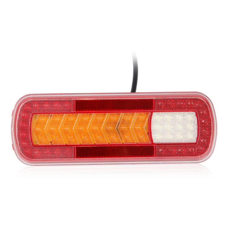 Kombinationsbaklykta med dynamisk blinkers - LED - Höger/Vänster 12/24v