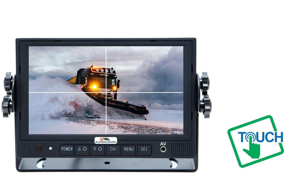 Supravision Monitor M742 - 7 Tum  4 CH med Touch-funktion och MultiView