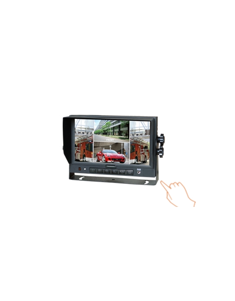 Supravision Monitor M742 - 7 Tum  4 CH med Touch-funktion och MultiView - 4