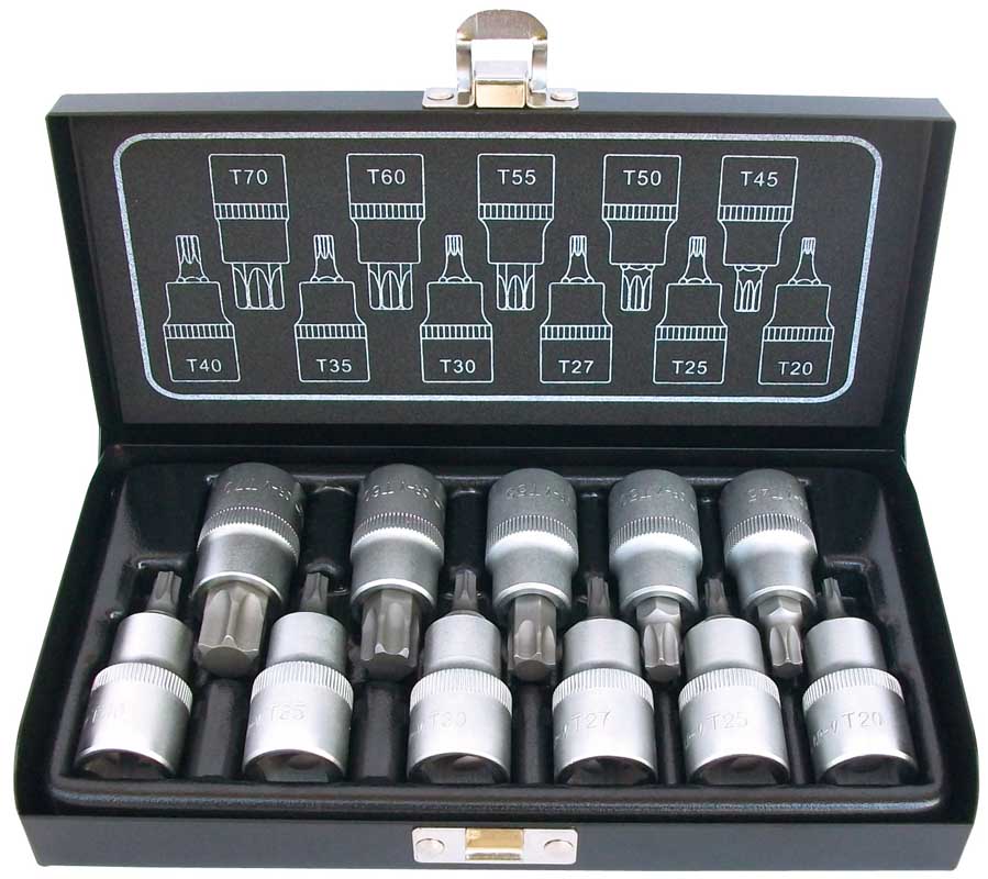 BATO Stifthylssats 1/2 tum Torx. 11 delar