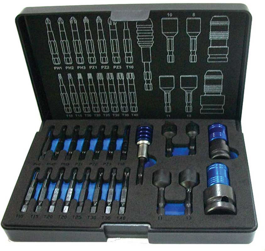 BATO Bits/Hylsbits-adaptersats slag/kraft 22 delar