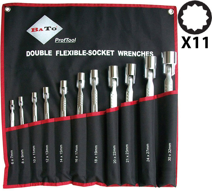 BATO Dubbel lednyckelsats 6-32 mm