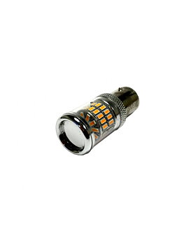 BA15S - 15W - GUL - 800 Lumen - 12-24V LED Ersättningslampa