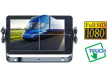 Supravision Raptor 7 HD - 7 Tum 4-kanaler Backkamera Monitor med Touch, Multivew
