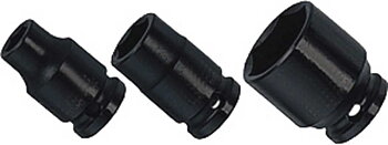 BATO Krafthylsa kort 3/8 tum x 9mm. 6kt.