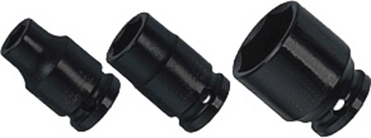 BATO Krafthylsa kort 3/8 tum x 18mm. 6kt.