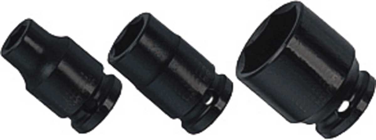 BATO Krafthylsa kort 3/8 tum x 19mm. 6kt.