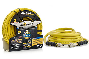 BATO BluBird Oil Shield Luftslang lättvikt. 3/8 tum-10mm x 10 meter. Gul.