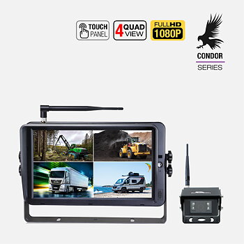 CONDOR X11Q - 10 Tum Full HD Trådlös Backkamera-Paket med Touch-skärm, 1 kamera | Supravision
