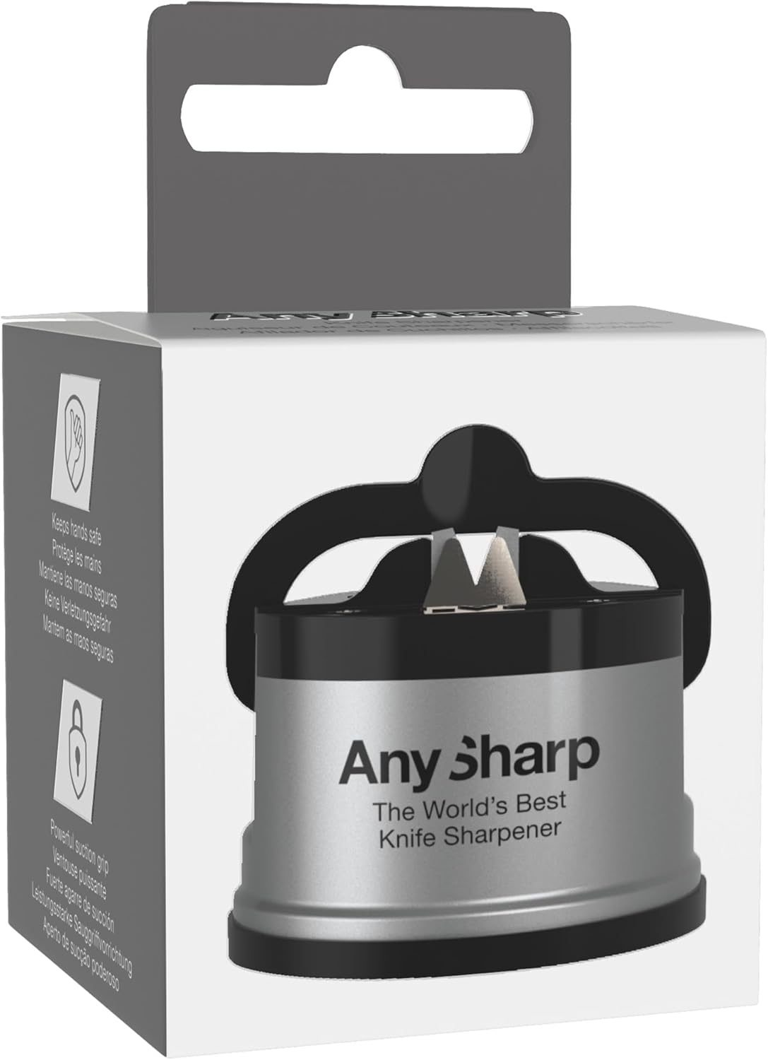Knivslip  med sugkoppsfäste - Any Sharp - Slipa köksknivar direkt på diskbänken  - 8
