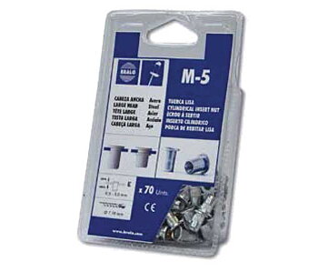 BATO Bralo gängnitar alu M6 - 50 st/förpackning