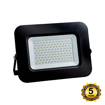 Optonica 100-300W 220V LED Strålkastare 5 års garanti - Utomhus IP65 - SVART