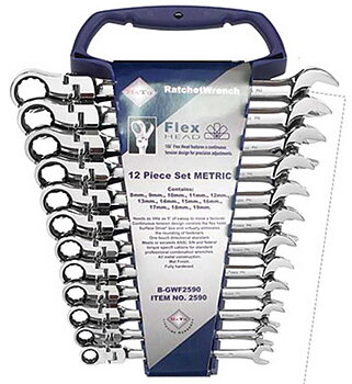 BATO FLEX-led Ringspärrnyckelsats 8-19 mm