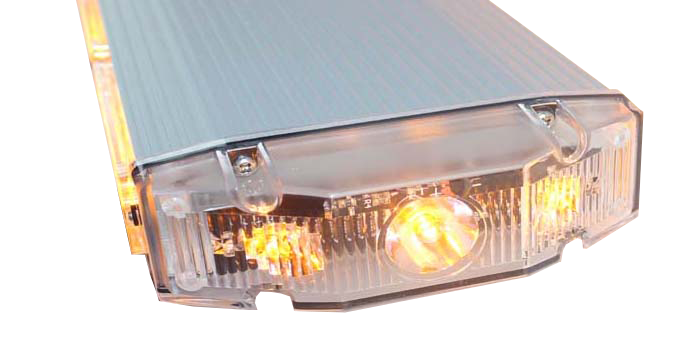 Blixtljusramp LED Varningsljus 80-140 cm 12V - Svart, Silver - IGNITE COMPACT - 2
