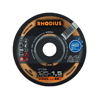 RHODIUS - Kapskiva XT38 - 125 x 1,5 50st/förp.
